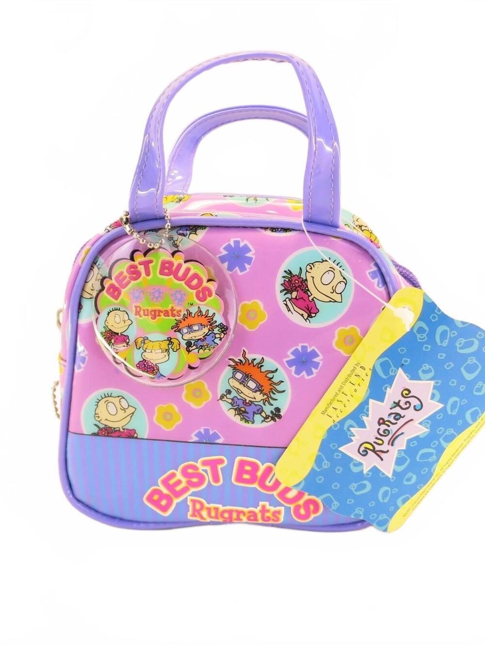 Vintage 1997 Nickelodeon Rugrats Mini Purse Best Buds 7.5"